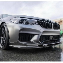 Pièces en carbone Tuning 1359 - Frontlippe Spoiler Schwert Performance V2 Carbon passend für BMW F90 M5 Vorfacelift