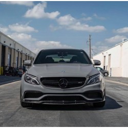 Carbonteile Tuning 1392 - Frontlippe Lippe Frontspoiler Schwert Carbon passend für Mercedes C-Klasse C205 W205 C63 C63S AMG