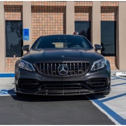Carbonteile Tuning 1392 - Frontlippe Lippe Frontspoiler Schwert Carbon passend für Mercedes C-Klasse C205 W205 C63 C63S AMG