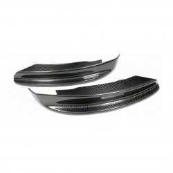 Pièces en carbone Tuning 1568 - Frontsplitter Flaps Splitter Canards Frontansatz Carbon passend für BMW 1er E82 E88