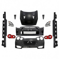 Carbonparts Tuning Body Kit für Nissan GT-R 08-17 Facelift 17 Stoßstange Grill Hood Scheinwerfer