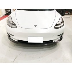 Carbonparts Tuning 1436 - Front lip V1 Carbon fits Tesla Model 3 from 2017