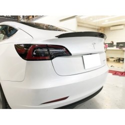 Carbonparts Tuning 1441 - Rear spoiler Highkick Carbon fits Tesla Model 3 from 2017