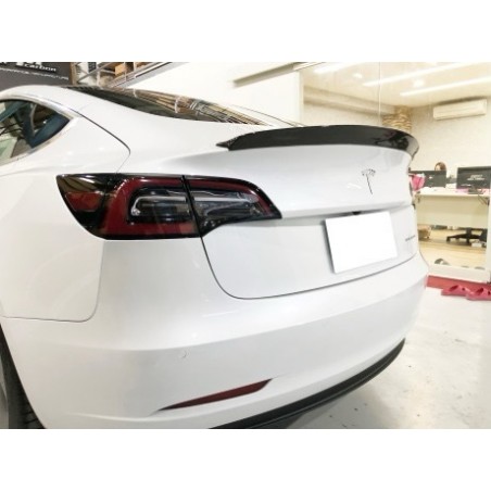 Carbonparts Tuning 1441 - Rear spoiler Highkick Carbon fits Tesla Model 3 from 2017