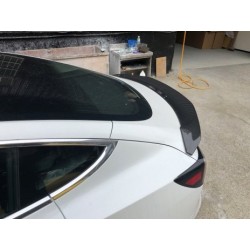 Carbonparts Tuning 1442 - Rear spoiler Deep Carbon fits Tesla Model 3 from 2017