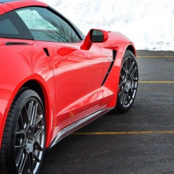 Pièces en carbone Tuning 1616 - Sideskirt V2 Carbon passend für Corvette C7 + Z06
