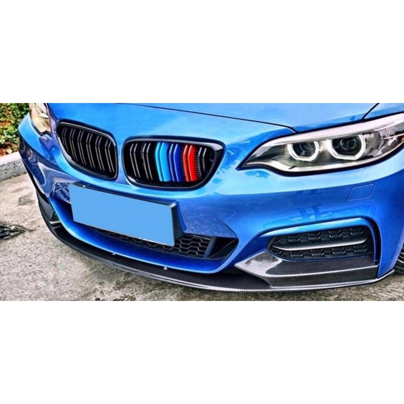 Carbonparts Tuning 1007 - Front lip V2 Carbon fits BMW 2 Series F22 F23