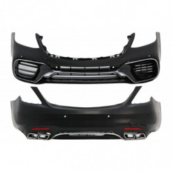 Carbonparts Tuning Body Kit für Mercedes S W222 Facelift 13-06.17 S63 Look Stoßstange LED Licht