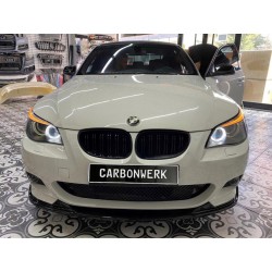 Carbonteile Tuning 1583 - Frontlippe V1 schwarz glanz passend für BMW 5er E60