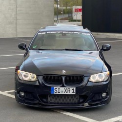 Pièces en carbone Tuning 1444 - Frontlippe V2 ABS schwarz glänzend passend für BMW 3er E92 E93 LCI