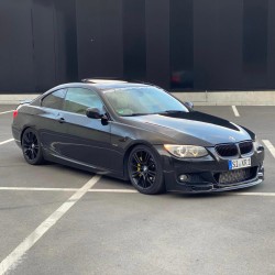Carbonparts Tuning 1444 - Front lip V2 ABS black glossy fits BMW 3 series E92 E93 LCI