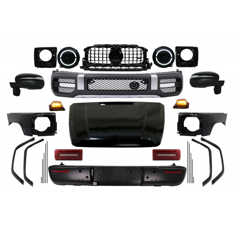 Carbonteile Tuning Bodykit Umbau, Stoßstange, Motorhaube, Scheinwerfer etc. Mercedes G-Klasse W463 08-17 - 2926