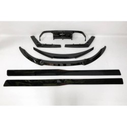 Carbonteile Tuning 1638 - Paket Frontlippe Sideskirt Diffusor Heckspoiler ABS schwarz glänzend passend für BMW F82 M4