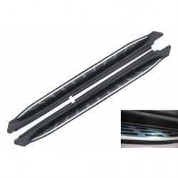 Carbonparts Tuning Trittbretter Seitliche Schritte für Mercedes GLE W167 2019+ LED Innenleuchte