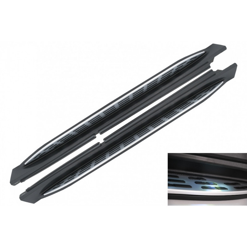 Carbonparts Tuning Trittbretter Seitliche Schritte für Mercedes GLE W167 2019+ LED Innenleuchte