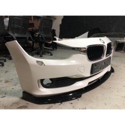 Carbonparts Tuning 1655 - Front lip spoiler ABS black glossy fits BMW 3 series F30 F31 pre lci
