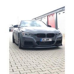 Carbonparts Tuning 1694 - Front lip spoiler sword black glossy fits BMW 3 series F30 F31 with MPaket