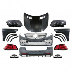 Carbonparts Tuning Bodykit für Mercedes M-Klasse W166 12-15 Umbau auf GLE Stoßstange Beleuchtung Kotflügel