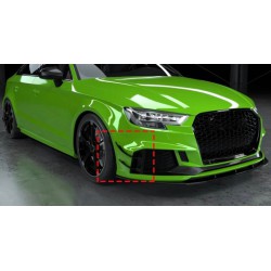 Carbonparts Tuning 1703 - Front Splitter Canards Flaps Carbon fits AUDI RS3 8V