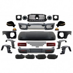 Carbonteile Tuning Body Kit für Mercedes G W463 08-17 G63 G65 W464 Stoßfänger, Motorhaube, Scheinwerfer LED, Umbau kit - 2922