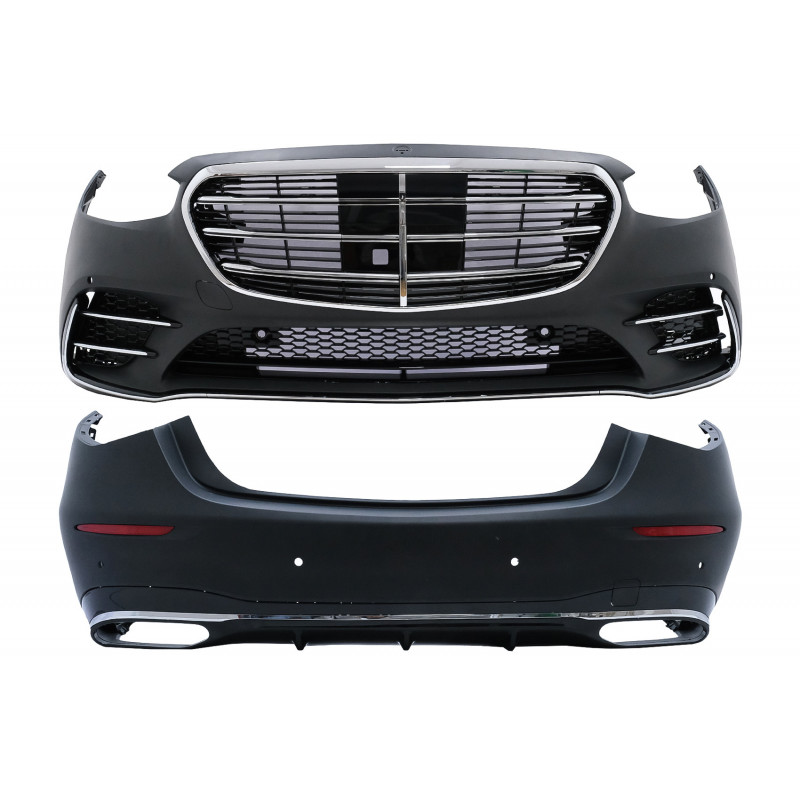 Carbonparts Tuning Umbau Bodykit für Mercedes S-Klasse W223 Limousine 2020+ S450 Design Stoßstange Kühlergrill