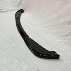 Pièces en carbone Tuning 1755 - Frontlippe Spoiler Schwert schwarz glänzend passend für BMW 3er E46 Coupe Cabrio mit MPaket