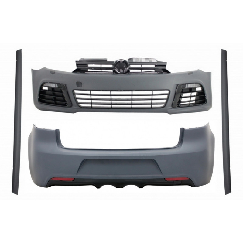 Bodykit für VW Golf 6 08-13 Hatchback R20 Look Stoßstange Kühlergrill LED Tagfahrlicht Seitenschwell