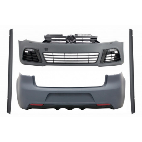Bodykit für VW Golf 6 08-13 Hatchback R20 Look Stoßstange Kühlergrill LED Tagfahrlicht Seitenschwell