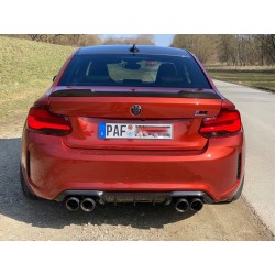 Pièces en carbone Tuning 1448 - Heckspoiler Clubsport Vollcarbon passend für BMW 2er F22 F23 und M2 F87