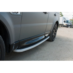 Pièces en carbone Tuning Trittbretter Seitenstufen für Range Rover Sport L320 05-13 Vorgeschnittene Türschwellen