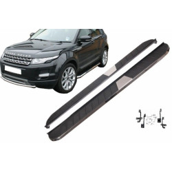 Carbonteile Tuning Trittbretter Alu Seitenstufen Seitlich für Land Range Rover Evoque Pure und Prestige Seitenstufen (ab 2011)