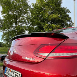 Pièces en carbone Tuning 2459 - Heckspoiler Spoiler Lippe ABS Schwarz Glanz FD passend für Mercedes Benz C205 Coupe + C43 + C...