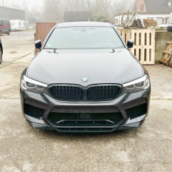 Carbonparts Tuning 1787 - Frontlippe Spoiler Schwert ABS schwarz glänzend passend für BMW M5 F90 Vorfacelift