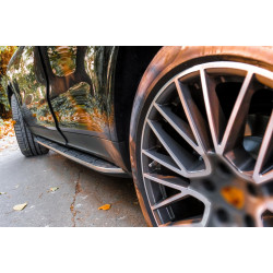Carbonteile Tuning Trittbretter Alu Seitenstufen Seitlich für Porsche Cayenne SUV (9Y0) (ab 2018)
