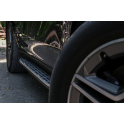 Carbonteile Tuning Trittbretter Alu Seitenstufen Seitlich für Mercedes GLE W167 (ab 2019) mit LED-Innenbeleuchtung