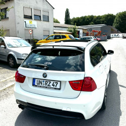 Carbonteile Tuning Heckspoiler Spoiler Lippe Ansatz ABS Glanz Schwarz für BMW 3er E91 Touring - 2815