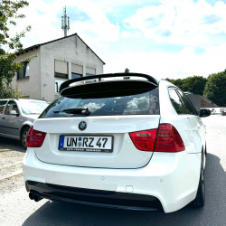 Pièces en carbone Tuning Heckspoiler Spoiler Lippe Ansatz ABS Glanz Schwarz für BMW 3er E91 Touring - 2815