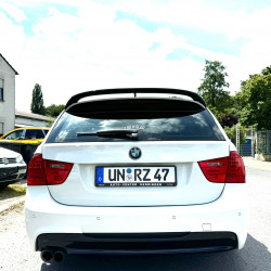 Pièces en carbone Tuning Heckspoiler Spoiler Lippe Ansatz ABS Glanz Schwarz für BMW 3er E91 Touring - 2815