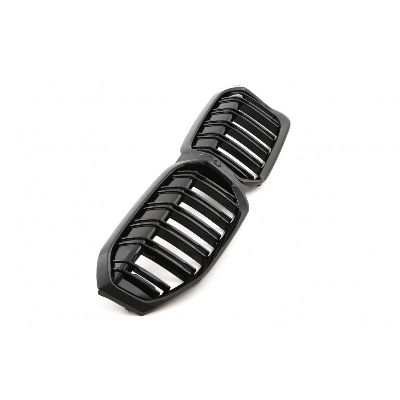 Carbonteile Tuning 2421 - Nieren Grill Doppelsteg Schwarz Glanz ABS passend für BMW 3er G20 G21 Facelift