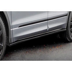 Pièces en carbone Tuning Sideskirts Seitenschweller Ansätze ABS schwarz glänzend passend für Volkswagen VW Tiguan Mk2 R