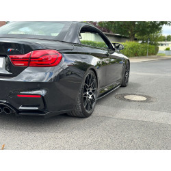 Carbonteile Tuning Sideskirts Seitenschweller Ansätze Performance ABS schwarz glänzend passend für BMW M4 F82 F83 - 2818