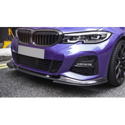 Carbonteile Tuning Frontlippe Lippe Spoiler Schwert ABS Glanz Schwarz für BMW 3er G20 G21 LCI M Sportpaket - 2824