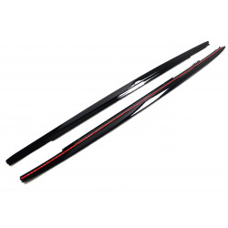 Carbonteile Tuning 1756 - Sideskirt Seitenschweller Ansatz ABS schwarz glänzend passend für BMW 5er G30 G31 + M5 F90