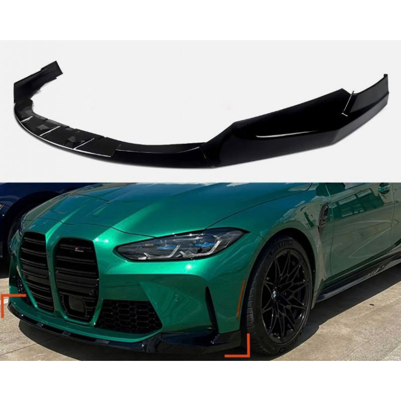 Carbonteile Tuning Frontlippe Lippe Spoiler Schwert Performance ABS Glanz Schwarz für BMW M3 G80 G81 M4 G82 G83 - 2829