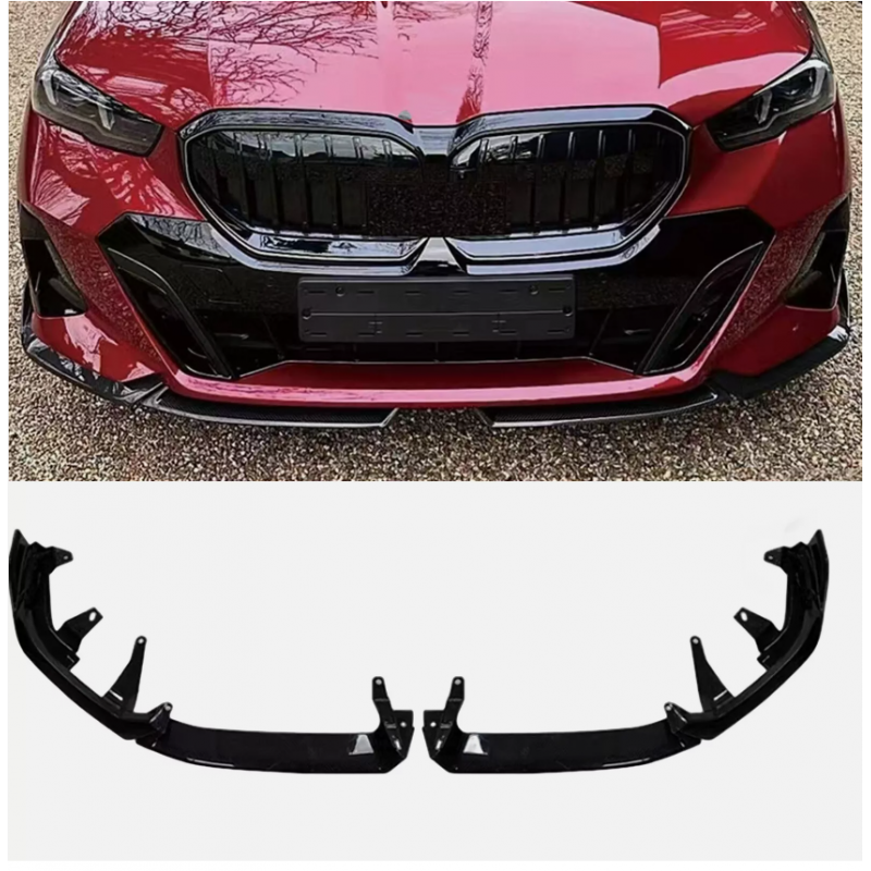 Pièces en carbone Tuning Frontlippe Lippe Spoiler Schwert Performance ABS Glanz Schwarz für BMW 5er G60 G61 + i5 - 2834