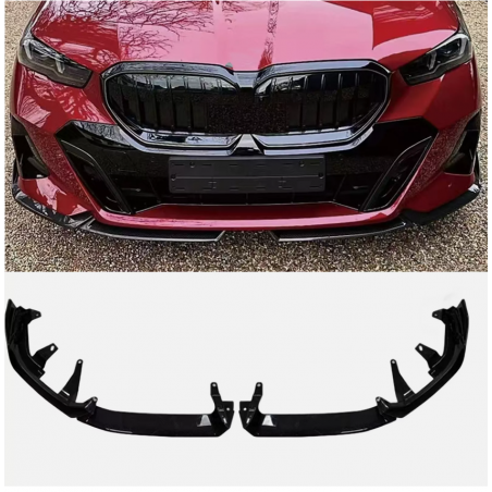 Carbonteile Tuning Frontlippe Lippe Spoiler Schwert Performance ABS Glanz Schwarz für BMW 5er G60 G61 + i5 - 2834