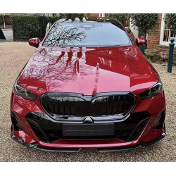 Pièces en carbone Tuning Frontlippe Lippe Spoiler Schwert Performance ABS Glanz Schwarz für BMW 5er G60 G61 + i5 - 2834