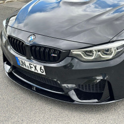 Carbonparts Tuning 1753 - Frontlippe Spoiler Schwert Performance V1 schwarz glänzend passend für BMW M3 F80 M4 F82 F83