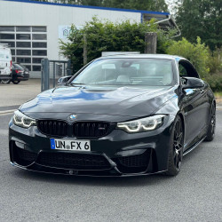 Pièces en carbone Tuning 1753 - Frontlippe Spoiler Schwert Performance V1 schwarz glänzend passend für BMW M3 F80 M4 F82 F83