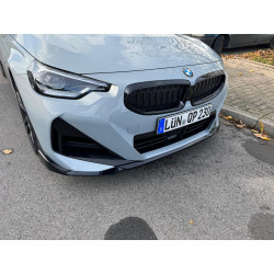 Pièces en carbone Tuning 1958 - Frontlippe Spoiler Schwert Performance ABS schwarz glänzend passend für BMW 2er G42 + M240i m...